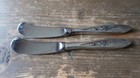 Rose Solitaire By Towle Sterling Silver Hollow Handle Butter Spreaders