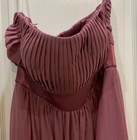 Bari Jay Formal Gown Size 18 Mauve Back Zip Long Asymmetrical Hem Prom F43