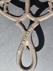 Cast Iron Round Trivet Hot Plate W  Handle  Pat d May 27  1878