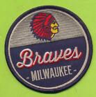 3-1 2   Milwaukee Braves Embroidered Iron On Patch   1953-1956 