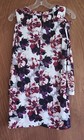 Jones Studio Womens Multicolor Floral Print Long Sleeve Top Blouse Sz Xs Dress
