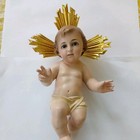 Baby Jesus Nativity Figurine Doll Glass Eyes  Spain Olot Style