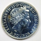 2008 Uk Britannia   2 1 Oz  999 Fine Silver Coin 2 Pounds Queen Elizabeth Ii
