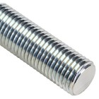 Fully Threaded Rod  1-1 4 -7  6 Ft  Steel  Grade A  Zinc Plated Finish 