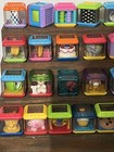 Fisher Price Peek A Boo Blocks Lot Of 29 Random Educational Sensory Blocks
