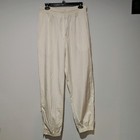 Vintage 90s Parachute Pants Large White Windbreaker Lightweight