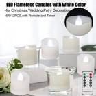 Led Flameless Tea Light Battery Operated Warm-white Color For Xmas Wedding Decor