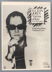 Elton John Original 1979 Poster Advert Victim Of Love