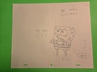 Spongebob Squarepants Original Production Cel Cell Drawing Animation Art