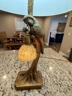 Antique Parrot Lamp