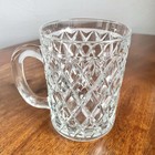Set Of 3 Vintage Paul Sebastian Crystal Glass Coffee Mugs Cups 12 Oz France Euc