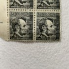 Abraham Lincoln 4 Cent Black Stamps Vintage unused Block Of 4