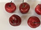 Lot Of 8 Lightweight Realistic Faux Small Red Apples Artificial Fake Fruit