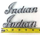 Gilroy Indian Motorcycle Fuel Tank Emblems Chief Scout Spirit Badges Genuine Nos