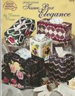 Lot Of 2 Plastic Canvas Leaflets Photo Bragsters 3215 Tissue Box Elegance 3175