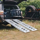 2-piece Aluminum Trailer Ramps For Safe Loading Of Vehicles And Equipment