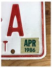 Connecticut 1986 Apportioned Truck License Plate 2413-a - First Year  Rare Tag