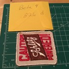 Vintage Patch Caution Schlitz Powered  Brew Beer 3 5 X 3 Inches
