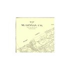 Historic County Map- Mclennan County Texas - General Land Office 1896 - Vintage