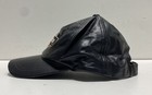 Vintage Y2k Harley-davidson Men s Black Leather Logo Baseball Cap Adjustable