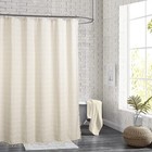 Vanzavanzu Boho Farmhouse Shower Curtain For Bathroom Metal Hooks Thick Linen