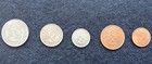 Cyprus 1955 Qeii Complete Set Of Circulated Coins  3  5  25  50   100 Mils 