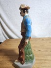 1975 Ezra Brooks Dakota Cowboy Ceramic Whiskey Decanter Empty 14 tall By 5 wide