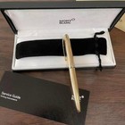 New Authentic 2866 Meisterstuck Ballpoint Pen Grid Like Gold 164