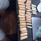 46 Rolls Preformed Coin Wrappers Assorted Paper Tubes Quarter Penny Nickel Dime