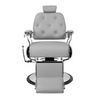 Stratford Vintage Barber Chair Reclining Heavy Duty Barber Chair  Grey Silver
