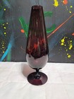 12 5  Amethyst Art Glass Vase Bud Vase Elegant Home Decor Table Centerpiece