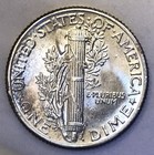 1941 Bu Mercury Dime  90  Silver  Free Ship