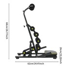 Black Adjustable Inversion Table  Compact Portable Back Stretcher For Home Use