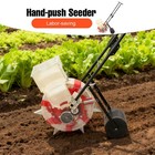 Manual Seeder Hand Push Garden Seeder Roller 7 Nozzle Garden Push Seeder Machine