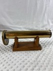Vintage Chesnik Koch Double 2 Wheel Brass Kaleidoscope Stained Glass Wood Stand