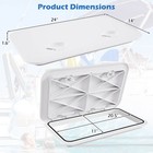 24  X 14  Boat Hatch Marine Deck Access Hatch W 180   Lid Hinge   Non-slip