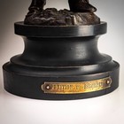 Antique French Spelter Figure Crying Child Bronze Patina 12  C1890-1910 Titled