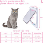 Large Cat Door  4-way Lock  Weatherproof Pet Flap  9 9 x9 2  For Cats   Dogs