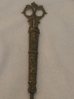 Antique German Ornate Brass Taylors Scissors With Sheath