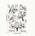 Cardinal Clear Stamps Bird Card Clay New Free Ship