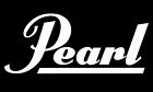  Pearl Drum Logo Bass Drum Decal Die Cut - White 8  Wide