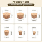 6 Sizes Bottle Corks  Natural Cork Bottle Stoppers For Wine   Beer  30 Pcs  - 1 