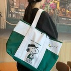 2025 New Starbucks Snoopy Tote Bag Shoulder Bag White green Color-free Shipping