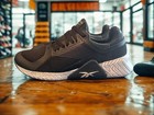 New Men   s 7 5 Reebok Flashfilm Trainers Black White Sneakers Tennis Shoes