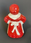 Antique Vintage Americana Woman Cast Iron Doorstop Original Paint 2 Lbs