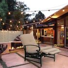 Patio Recliner Adjustable Lounge Chair W cushion Sofa Chair Outdoor Chaise Beige