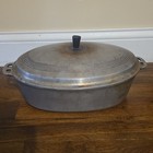 Wagner Ware Sidney-o Oval Aluminum Roaster W  Lid 2-piece Mpn 265