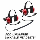 Rugged Radios H80 Track Talk Headsets For Race Fans W  Nitro Bee X Race Receiver