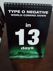 Type O Negative Official Promo Wcd Countdown Flip Calendar Super Rare