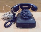 Ftz Vtg Dial Rotary Black Telephone